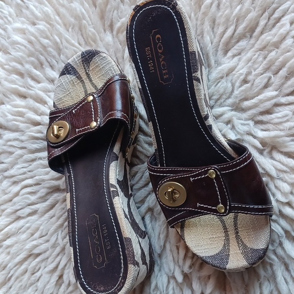 Coach wedge  sandals - Picture 16 of 16